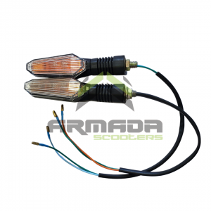 Turn Signal Light Set - Rectangle Orange