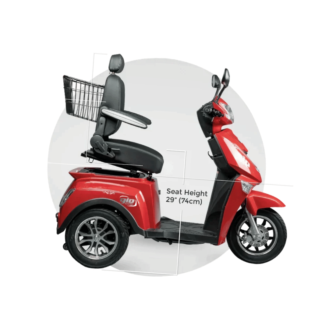 GIO Titan 3-Wheel Long Range Mobility Scooter